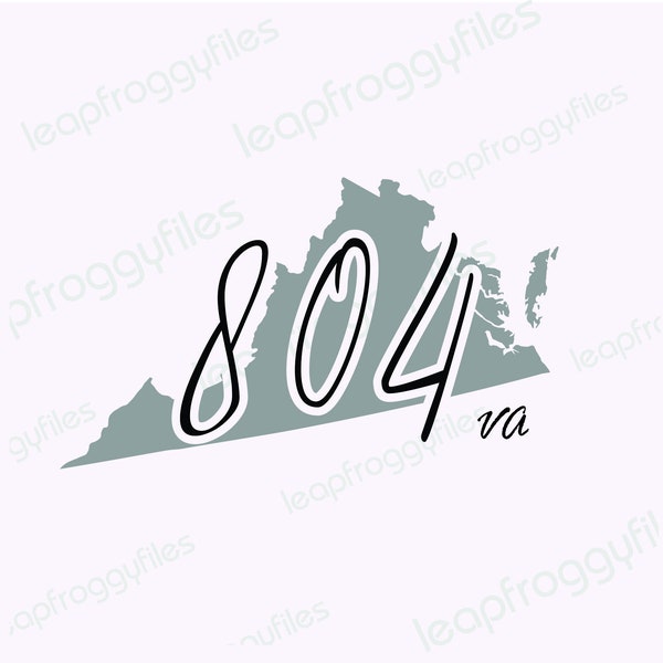 804 Area Code Etsy