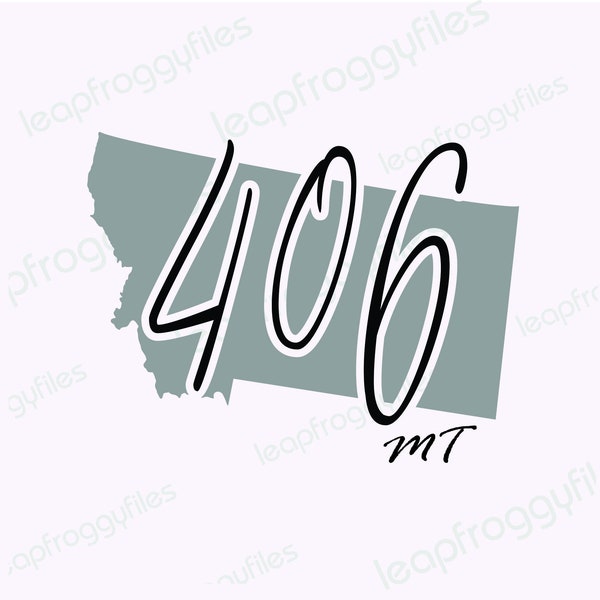 406 Area Code Decor Etsy