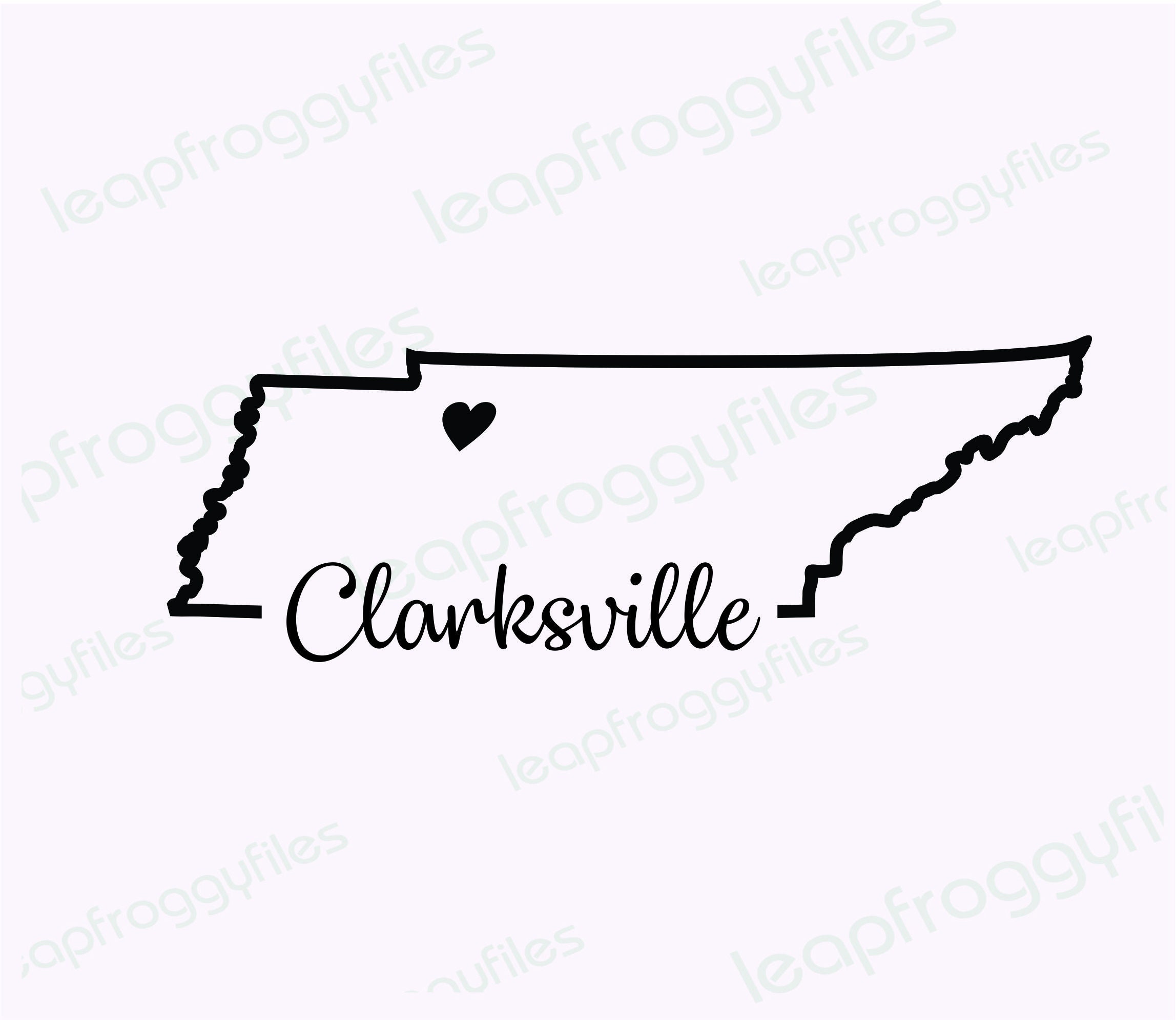 City of Clarksville Tennessee Svg File/clarksville Tennessee - Etsy