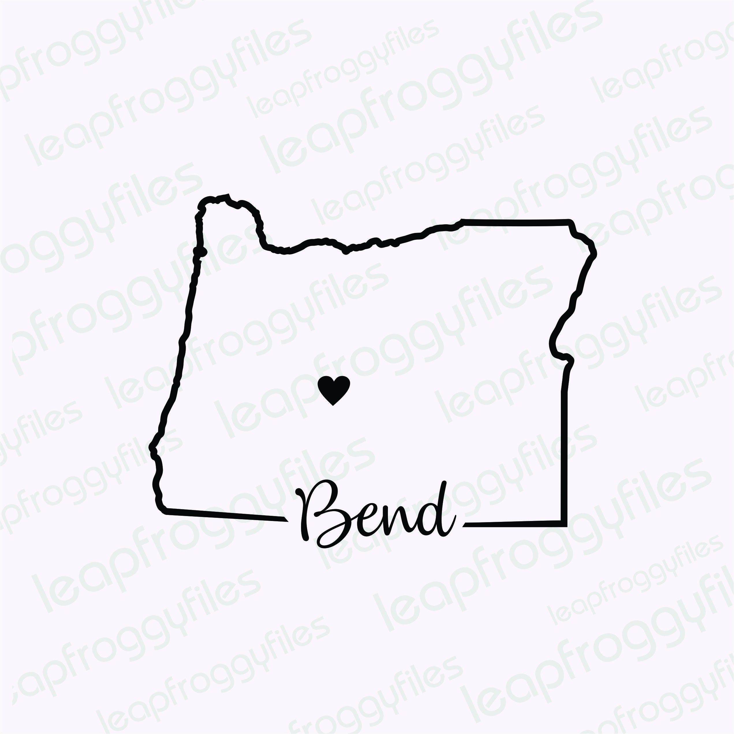City of Bend Oregon Svg File/bend Oregon Pride/state of Etsy