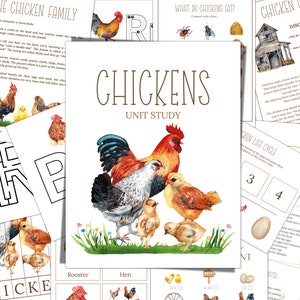 Estudio de Unidad de Pollo, Ciclo de Vida, Anatomía, DESCARGA DIGITAL
