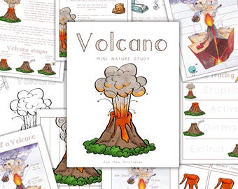 VOLCANO Mini Unit Study (utskrivbar PDF)