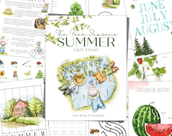 Summer Nature Study Unit: Homeschool Science Activities (Instant Download)