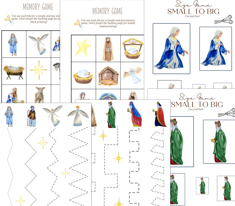 NATIVITY Unit Study Vocabulary Jesus Birth Story Etsy