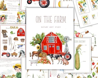 UPDATED! On the Farm, Nature Unit, Farm Animals, Farm Products, Farm Fruits and Vegetables, Farm Activities, Farm Tools, Montessori