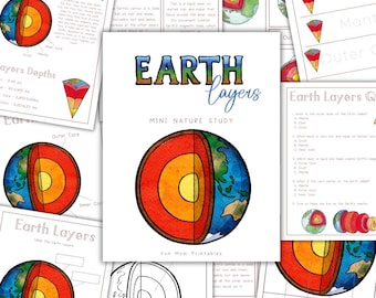 EARTH LAYERS Mini Unit Study (Printable PDF)