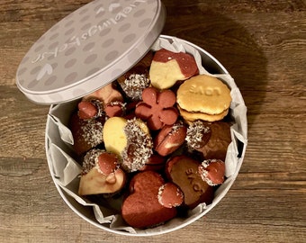 Handgemachte Frische Valentinstag Kekse Gemischte Kekse mit Schokoladenfüllung Geschenk für Liebhaber