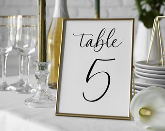 Table Number Sticker for Wedding Table Decoration - Table Plan Number for Wedding - Wedding Accessories