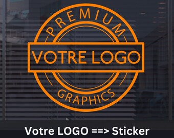 Pegatinas con logotipo personalizado para escaparates: pegatinas profesionales, pegatinas con logotipo de tienda, pegatinas personalizables