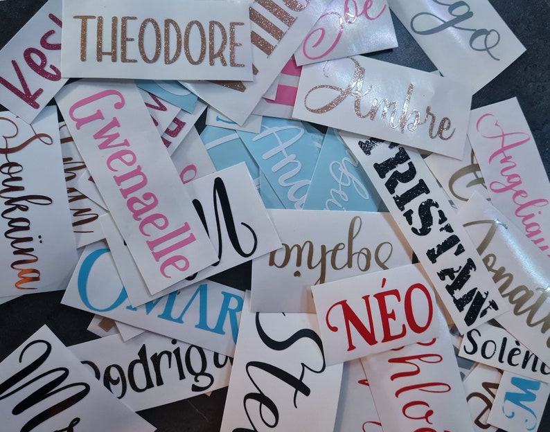 Gepersonaliseerde sticker Gepersonaliseerde sticker Sticker Bekersticker Tuimelsticker Voornaamsticker Naamsticker Cadeaus afbeelding 6