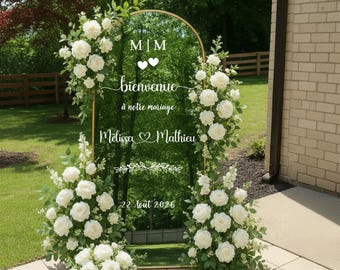 Pegatina personalizada para letrero de boda, pegatina de bienvenida para boda, pegatinas para boda, pegatinas personalizadas para boda