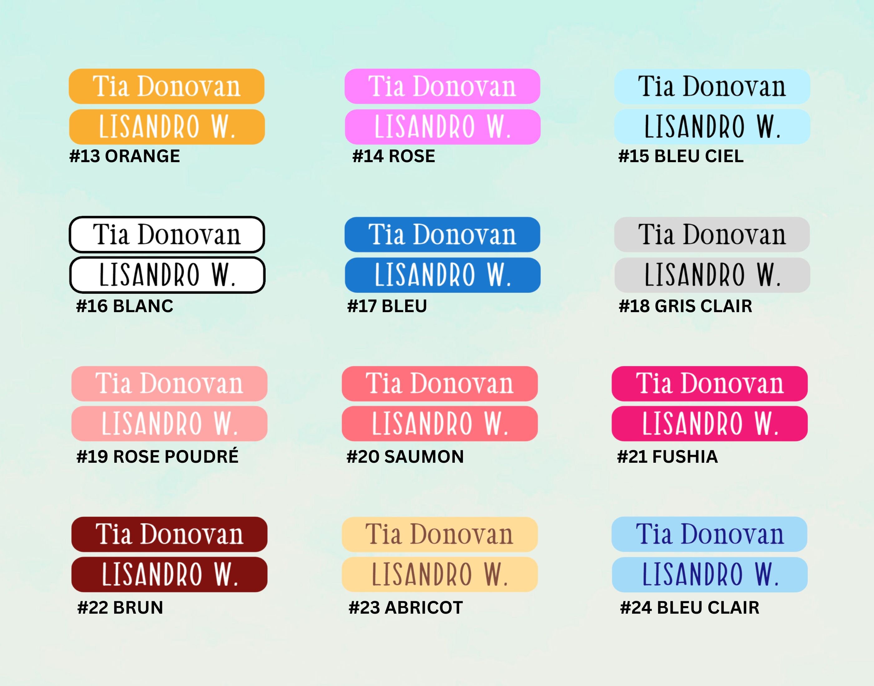 48 Sticker Labels for School Name Labels Waterproof Label Etsy