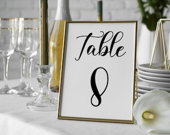 Wedding Table Number Sticker - Wedding Table Number - Wedding Table Decoration - Wedding Accessories