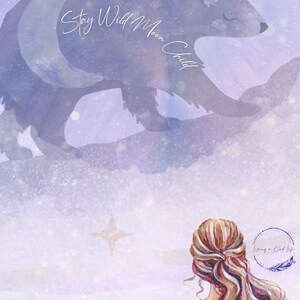 Stay Wild Moon Child 8x10 and 4x5 Printable and Digital Home Décor, Art Work