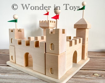 Wooden Castle Building Blocks | Montessori | Arabian Castle Wooden Blocks | Waldorf | Play  Learn | Build| Scenery| Imagination | Creativity