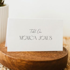 MINIMALIST Place Cards Template Wedding Place Cards Modern Name Card Classic Place Cards Wedding Bridal Shower Name Cards Printable Template