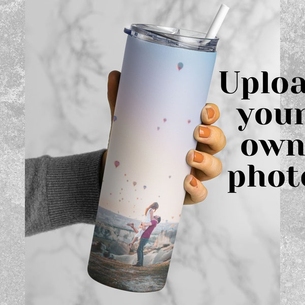 Upload your own photo tumbler, Personalized picture tumbler with straw, Custom logo Tumbler, Upload your logo tumbler, High quality tumbler