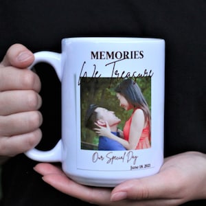 Personalized photo coffee mug, Custom mug with photo and text, Personalized logo mug, Personalized 15oz mug, upload your photo mug, Cute mug