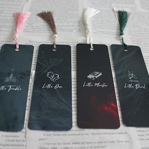 Bookish Bookmark, Devil's night bookmark, Metal Bookish Bookmarks, Bookmarks with tassel, Devil's night series, Devil's night, Smut Bookmark