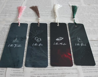 Bookish Bookmark, Devil&#39;s night bookmark, Metal Bookish Bookmarks, Bookmarks with tassel, Devil&#39;s night series, Devil&#39;s night, Smut Bookmark