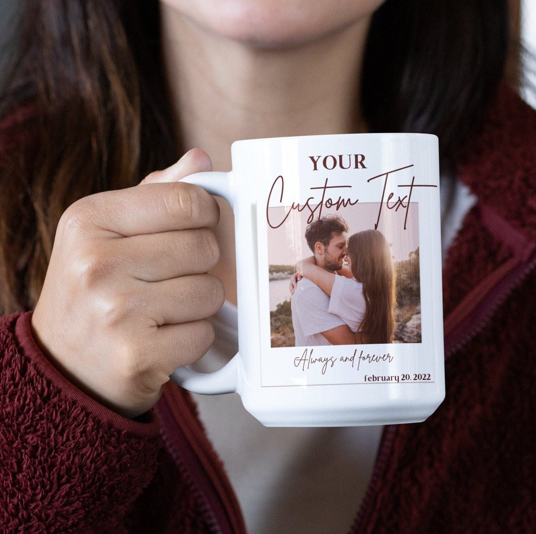 Personalized Photo Coffee Mug, Custom Mug With Photo and Text, Personalized Picture Mug, Mug ...