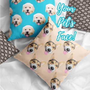 Ihr Haustier auf Kissen, Individuelles Haustier Fotokissen, Personalisiertes Haustier Geschenk, Tier Liebhaber Dekor, Hunde Katzen Kissen, Haustier Erinnerungskissen, Süßes Haustier Geschenk