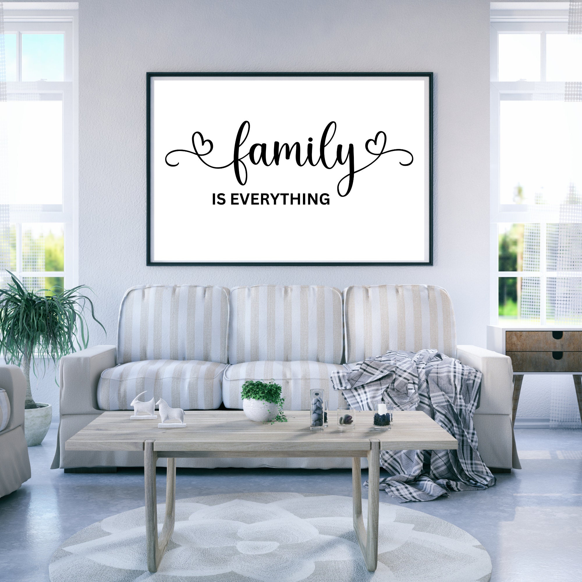 Family is Everything Digital Wall Art, Family Printable Wall Art ...