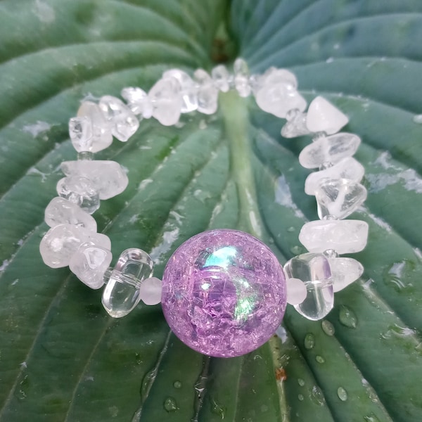 Lilac Pure Gemstone Shikon Jewel Inspired Bracelet