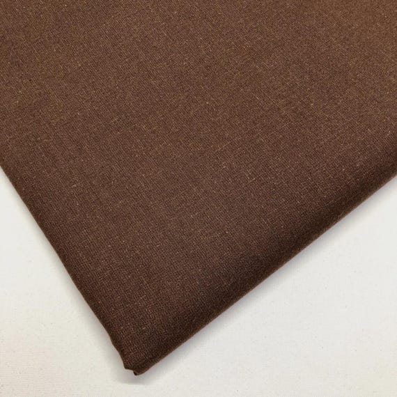 Plain Cotton fabric 150cm wide, Brown Fabric, Craft Fabric, Fabric for Crafts