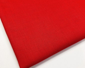 Plain Cotton fabric 150cm wide, Red Fabric, Craft Fabric, Fabric for Crafts