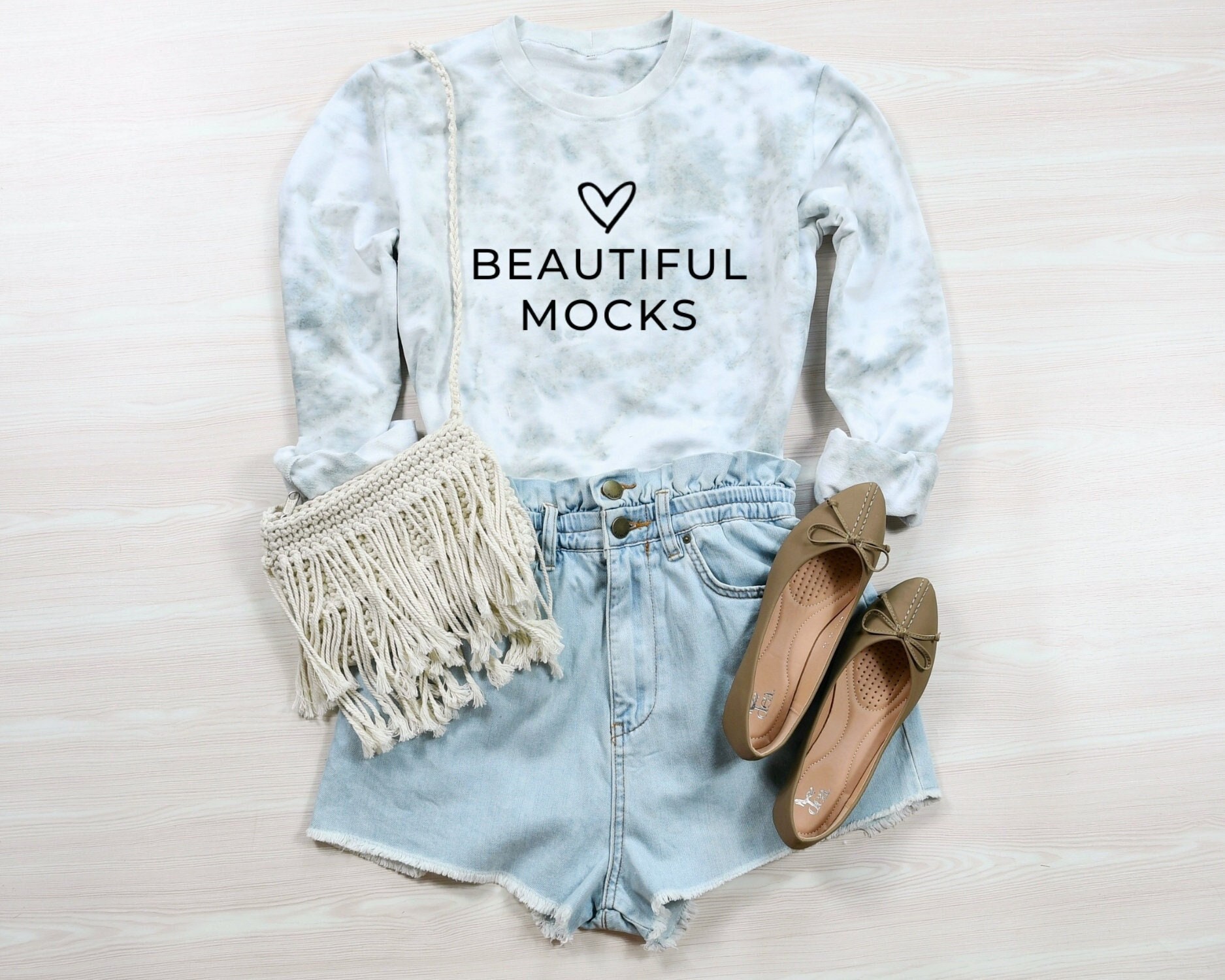 White Casual Shirt Side Tie