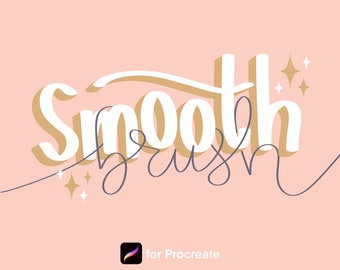 Smooth Lettering Procreate Brush