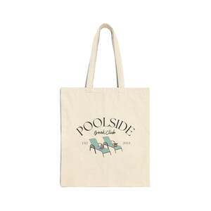 Buchklub Einkaufstasche am Pool | Buchliebhaber Pool Tasche | Reader-Tote Bag