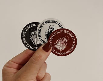 Introverted Bookish Sticker, Skeleton reading sticker, Introverted but will discuss books sticker, waterproof kindle stickers, bookish gifts