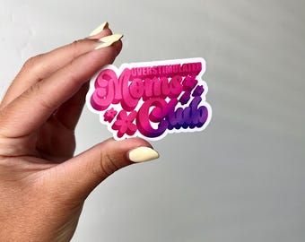 Overstimulated Moms Club Sticker | Mom sticker | Mothers Day Sticker | Busy Mom Sticker | Moms Club Sticker | Waterproof Stickers for Mama