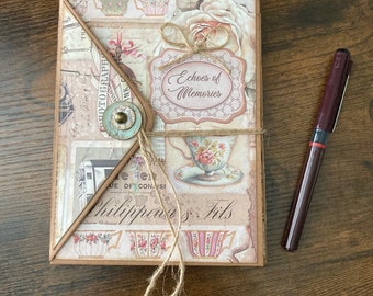 Handmade Junk Journal for Sale Unique Gift for Mom Gift for Grandma Memory Book Memory Keeper Junk Journal Homemade Notebook