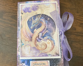 Dragon Junk Journal Dragon JunkJournal Handmade Dragon Notebook Handmade Dragon Journal Gift for Dragon Lover Unique Dragon Gift