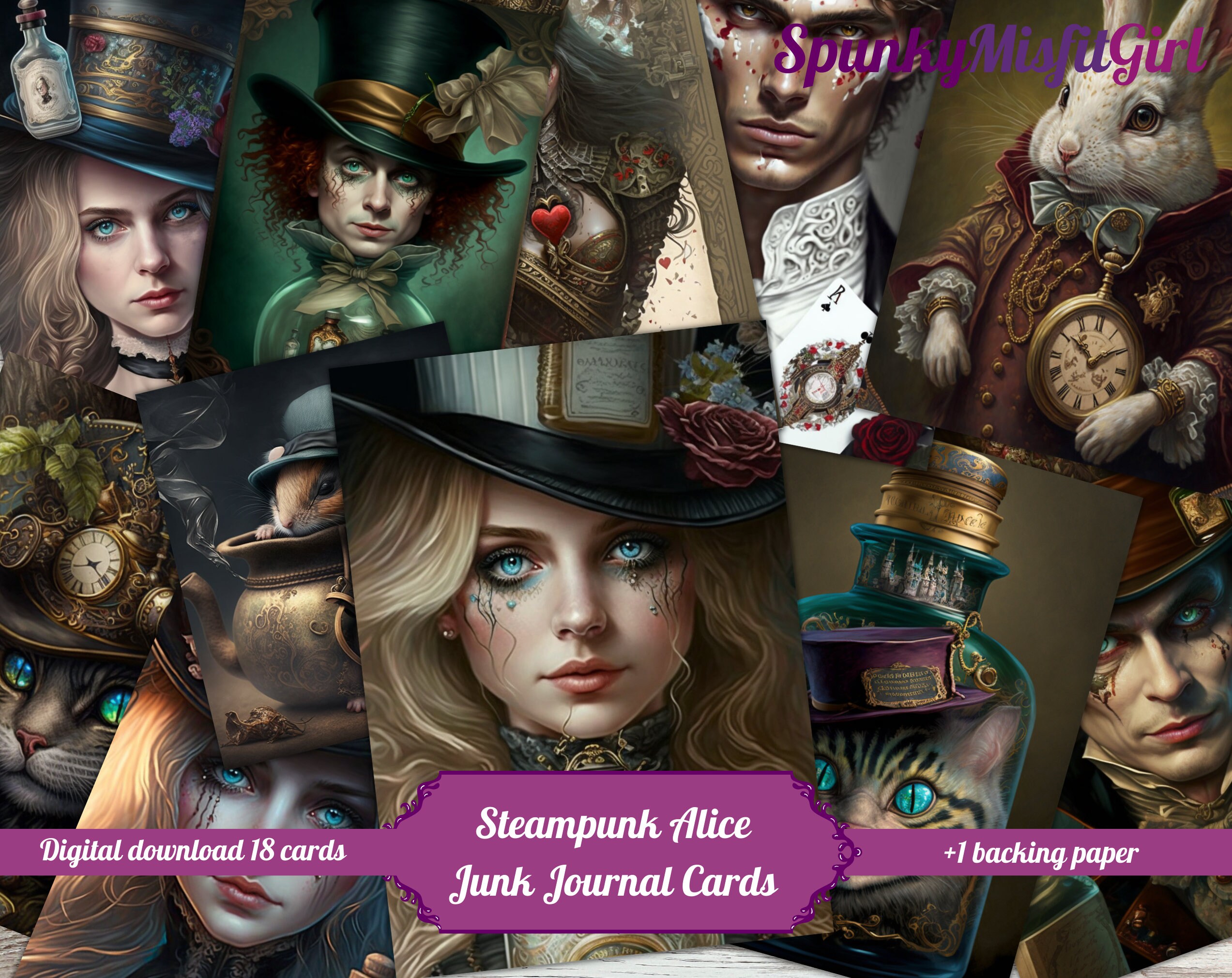 Steampunk Alice in Wonderland Etsy