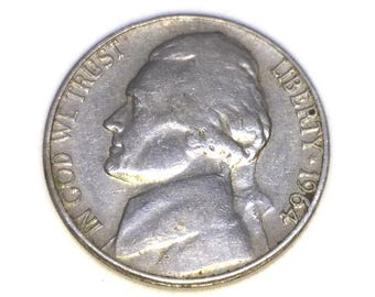 1964年Dミント リバティニッケル - 希少なアメリカ合衆国5セント硬貨