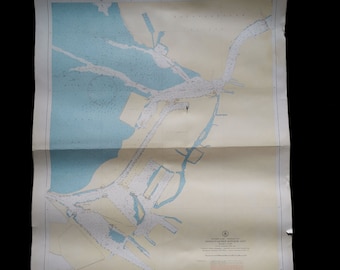 Mappa militare navale vintage dell'URSS - Golfo di Finlandia, Mar Baltico - 1:10000