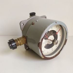 Vintage USSR Pressure Gauge - Steampunk Manometers from the 1990s