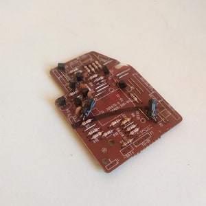 Circuit Board with Transistors, Resistors & More - 6.5x8.5 cm (2.56x3.35 in) - DIY Electronics or Steampunk Decor