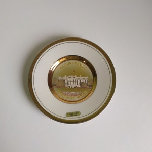 Traditional Japanese Chokin Art, Collectible Porcelain Plate with 24K Gold Trim and Silver engraving.
