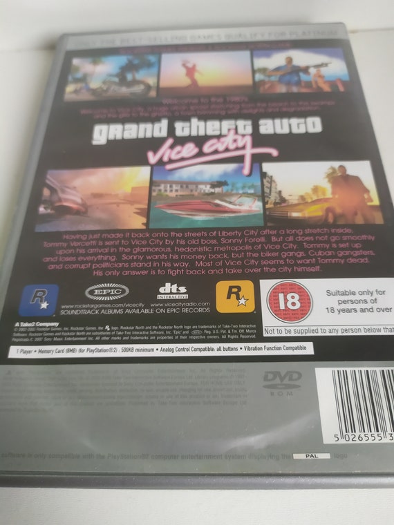 Preços baixos em Sony Playstation 1 Grand Theft Auto: Vice City Video Games