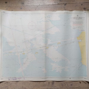 Vintage Marine-Militärkarte der UdSSR - Finnischer Meerbusen & Ostsee - 1980er Jahre