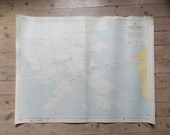 Mappa militare navale vintage dell'URSS - Golfo di Finlandia e Mar Baltico - anni '80