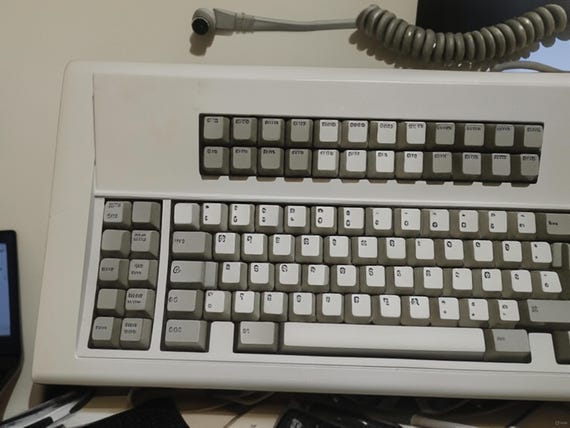 Vintage 1990 IBM Model M Keyboard Buckling Spring German QWERTZ PS