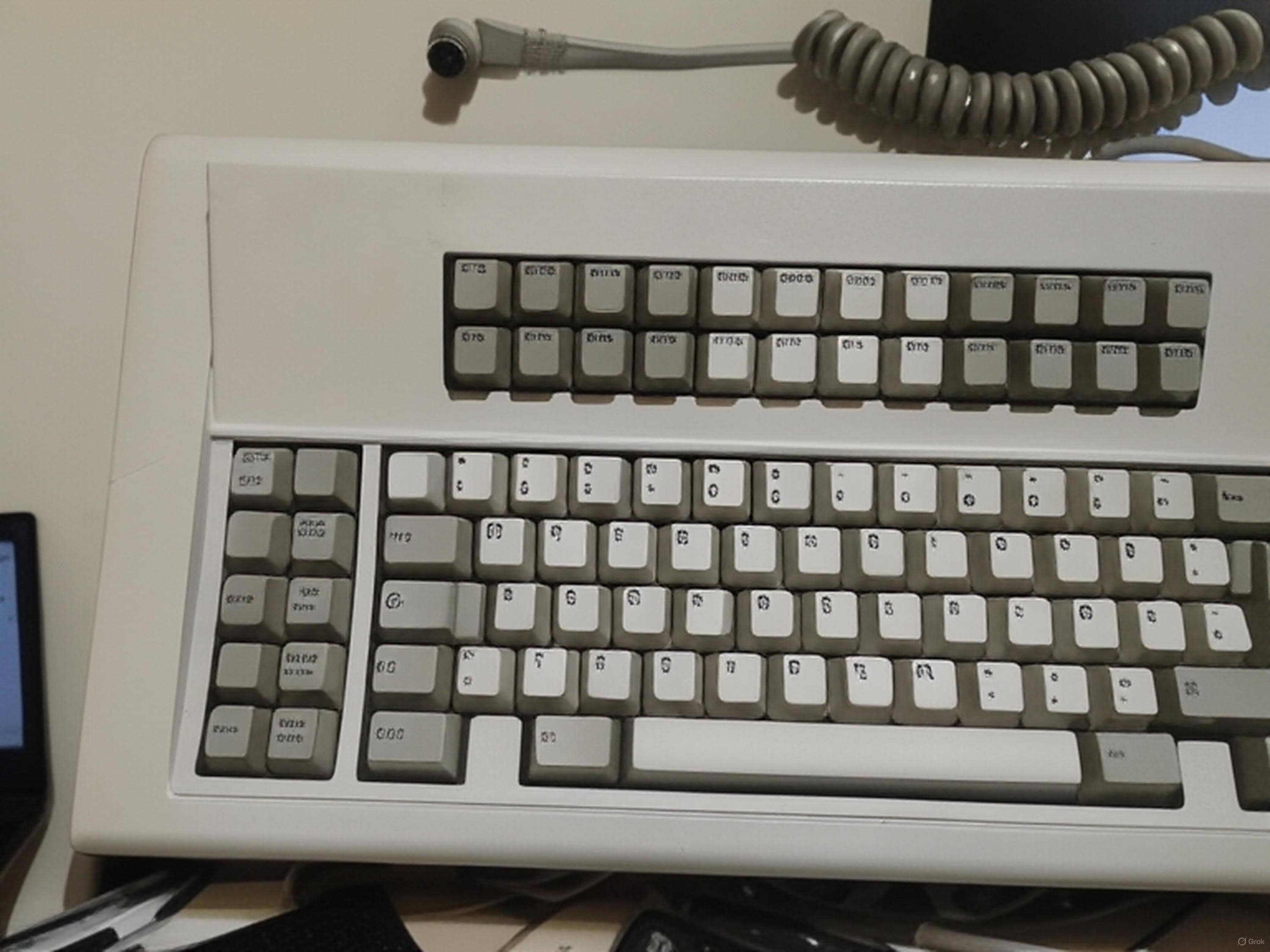 Vintage 1990 IBM Model M Keyboard Buckling Spring German QWERTZ PS