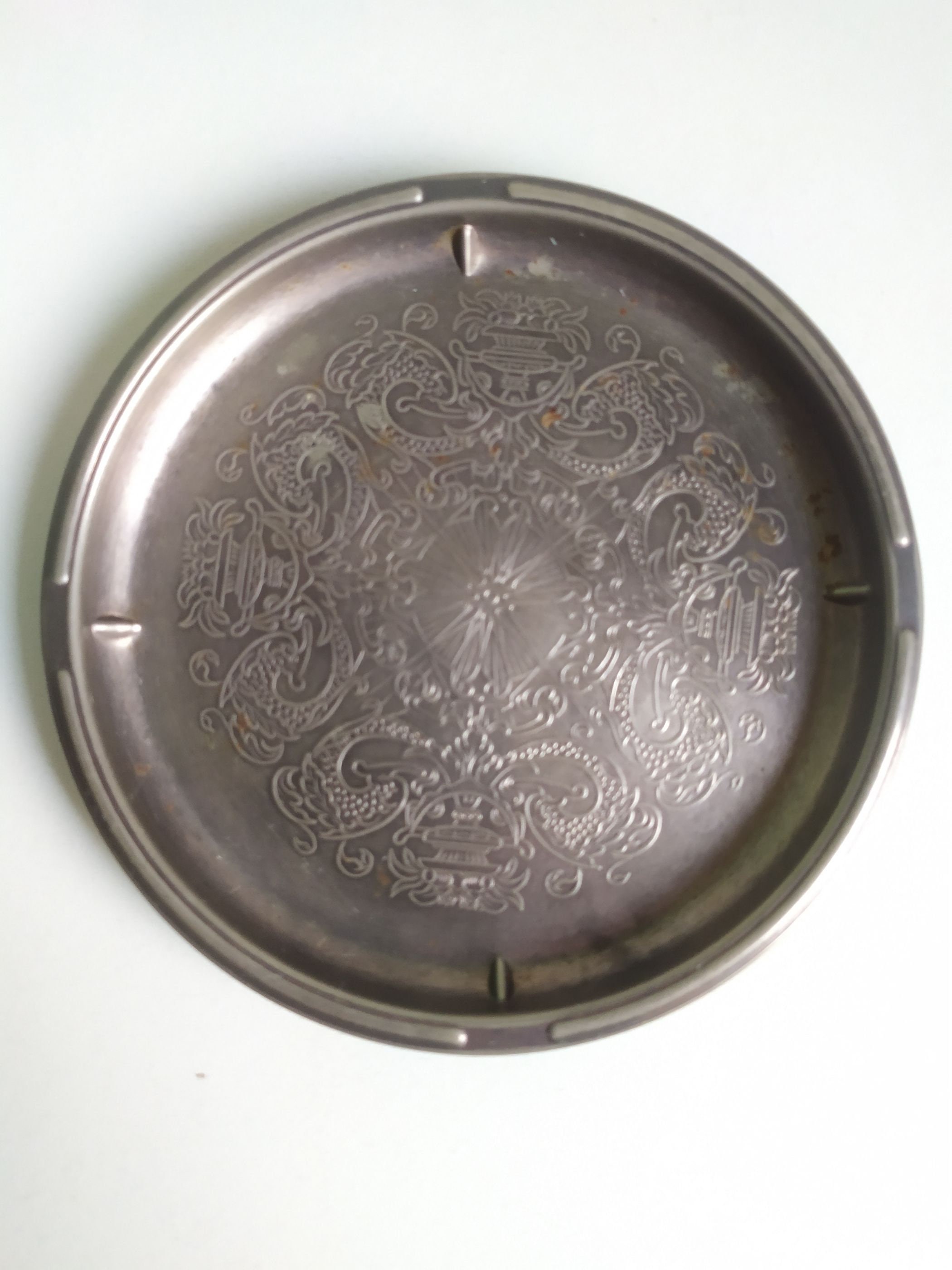 Vintage Falstaff England Vintage Silver Plated Ash Tray, Coaster