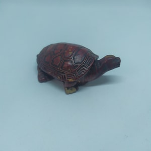 Old Ceramic Turtle Decor, Vintage Ceramic Miniature Turtle, Turtle Decoration, Ceramic Tortoise, Miniature Turtle Pottery.